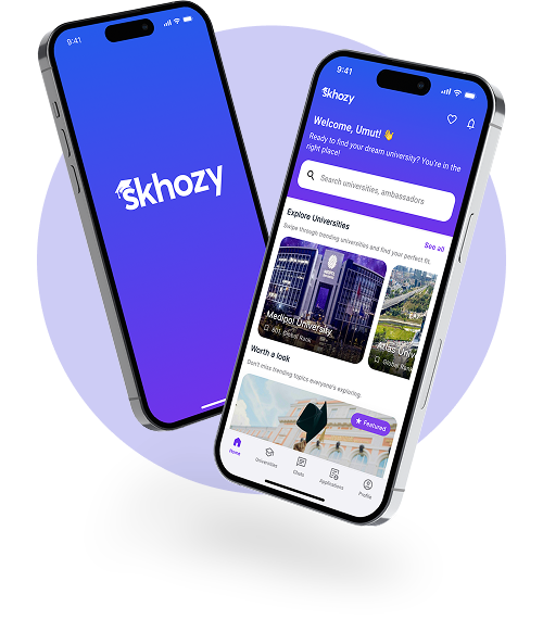 Skhozy app preview on phones